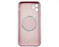 Чехол iPhone 11 AG-Glass MagSafe (розовый)