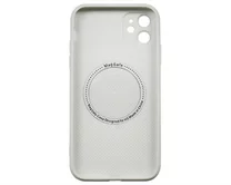 Чехол iPhone 11 AG-Glass MagSafe (белый)