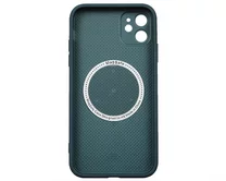 Чехол iPhone 11 AG-Glass MagSafe (синий)