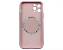 Чехол iPhone 11 Pro AG-Glass MagSafe (розовый)