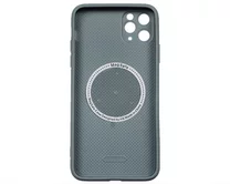 Чехол iPhone 11 Pro Max AG-Glass MagSafe (голубой)
