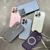Чехол iPhone 12 Pro Max AG-Glass MagSafe (белый)