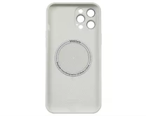 Чехол iPhone 12 Pro Max AG-Glass MagSafe (белый)