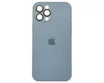 Чехол iPhone 12 Pro Max AG-Glass MagSafe (голубой)