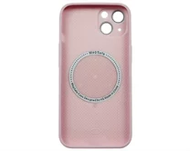 Чехол iPhone 13 AG-Glass MagSafe (розовый)