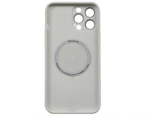Чехол iPhone 13 Pro Max AG-Glass MagSafe (белый)