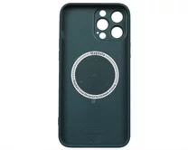 Чехол iPhone 13 Pro Max AG-Glass MagSafe (синий)