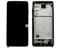 Дисплей Samsung G780F S20 FE в сборе черный (Копия - Hard OLED BIG)