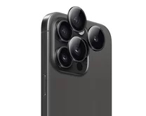 Защитная накладка ANANK на камеру iPhone 15 Pro/15 Pro Max черная (комплект 3шт)