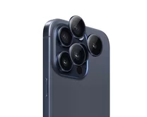 Защитная накладка ANANK на камеру iPhone 15 Pro/15 Pro Max темно-синяя (комплект 3шт)
