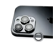 Защитная накладка ANANK на камеру iPhone 15 Pro/15 Pro Max серебристая (комплект 3шт)