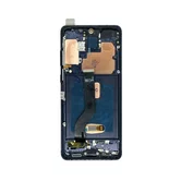 Дисплей Samsung G985F S20 Plus в сборе черный (Копия - Soft OLED)