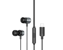 Наушники Borofone BM93 с микрофоном lightning серые