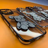 Чехол iPhone 15 Pro Max Медведь Стразы (ассорт)