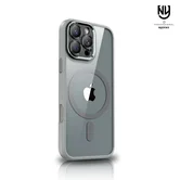 Чехол iPhone 15 Pro NY Matte MagSafe (серый)