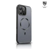 Чехол iPhone 15 Pro Max Njoyny Metall MagSafe (черный)