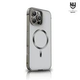 Чехол iPhone 15 Pro Max Njoyny Metall MagSafe (серый)