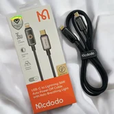 Кабель McDodo CA-6670 Type-C - Lightning 36W, Auto Power Off,  черный, 1,2м