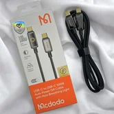 Кабель McDodo CA-6680 Type-C - Type-C, 100W, Auto Power Off, черный, 1,2м