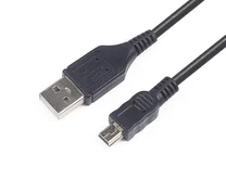 Кабель mini USB - USB черный, 1м