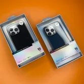 Чехол iPhone 16 NY-39 Leather (черный)