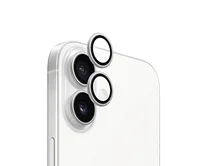 Защитная накладка ANANK на камеру iPhone 16/16 Plus серебристая (комплект 2шт)