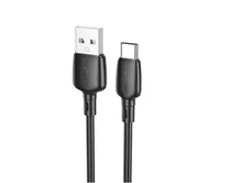 Кабель Borofone BX93 Type-C - USB черный, 100W, 3A, 1м
