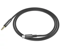 AUX Hoco UPA19 Type-C - 3.5мм, 1м, черный