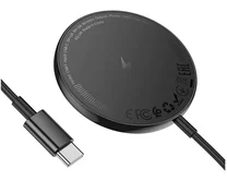 Беспроводное ЗУ MagSafe Hoco CW61 magnetic wireless charger, дисплей, черный