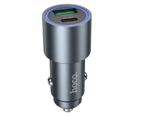 АЗУ-1USB + 1USB-C Hoco Z60, 48W, PD30W, QC3.0 серый