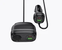 Разветвитель прикуривателя Hoco Z59A,2USB+2USB-C +1АЗУ 96W, черный