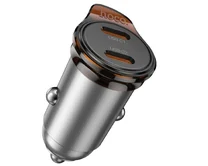 АЗУ-2USB-C Hoco NZ16B Rigorous PD45W, серый