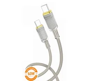 Кабель Borofone BU56 Type-C - Type-C 60W серый, 1,2м