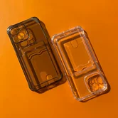 Чехол Samsung A16 TPU CardHolder (прозрачный черный)