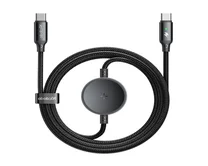 Кабель 2в1 McDodo CA-4170 Type-C+Samsung Watch-Type-C, черный, 60W, 1,5м