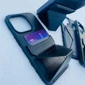 Чехол iPhone 15 Pro KEEPHONE Leyca (синий)
