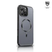 Чехол iPhone 16 Njoyny Metall MagSafe (черный)