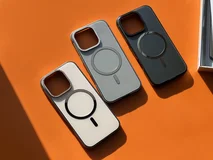 Чехол iPhone 16 Pro Max Njoyny Metall MagSafe (золотой)