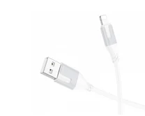 Кабель Borofone BX101 Lightning - USB белый, 2,4A, 1м
