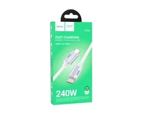 Кабель Hoco U134 Primero 240W  Type-C - Type-C серый, 1,8м