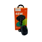 FM Modulator Hoco E76 Bluetooth, 2USB, PD48W черный