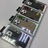 Чехол iPhone 15 Njoyny Metall MagSafe (белый)