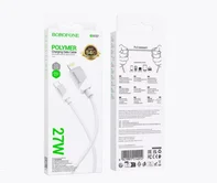 Кабель Borofone BX119 Type-C - Lightning 27W PD, белый, 1м