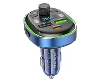 FM Modulator Borofone BC47 QC, темно-синий
