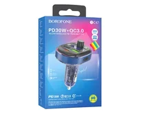 FM Modulator Borofone BC47 QC, темно-синий