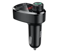 FM Modulator Hoco DE24 Bluetooth, 2USB, microSD, дисплей, черный