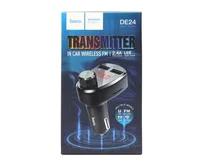 FM Modulator Hoco DE24 Bluetooth, 2USB, microSD, дисплей, черный