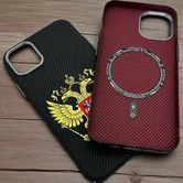 Чехол iPhone 15 FreeAir MagSafe Герб матовый