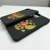 Чехол iPhone 14 FreeAir MagSafe Герб матовый