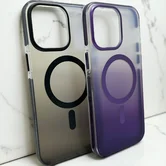 Чехол iPhone 16 Pro Max Njoyny NY-09 MagSafe (серый)